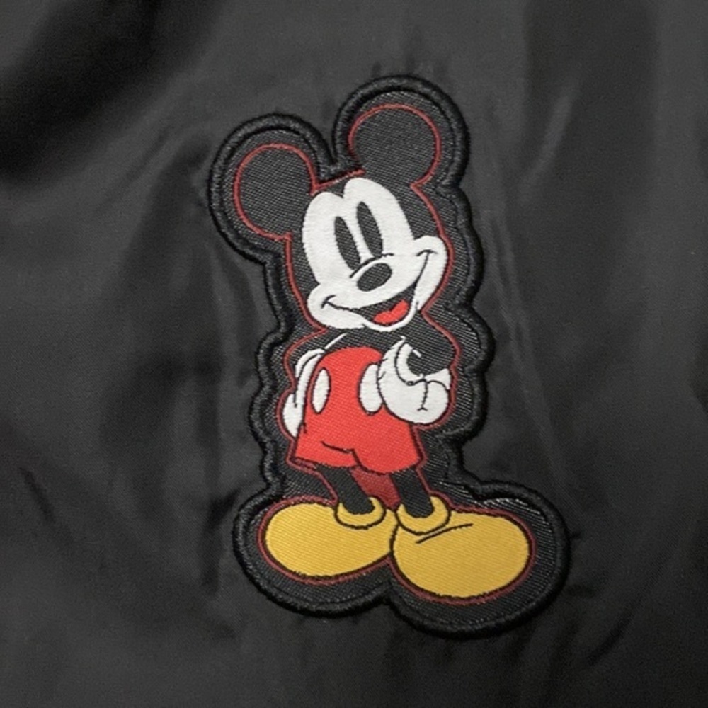 Disney Black Mickey Mouse Fleece Zip Up 9/10 - Picture 2 of 7